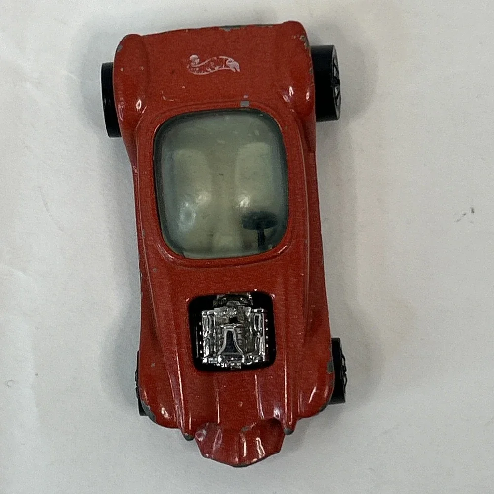 Vintage Hot Wheels Red Line 1967 Beatnik Bandit Red Car Read
